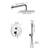 Pressure-Balanced Complete Shower System with 10-Inch Rain Shower Head, Handheld, Rough-in Valve-60135004