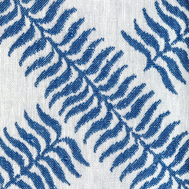 Garden Trellis Weave Fabric, Blue