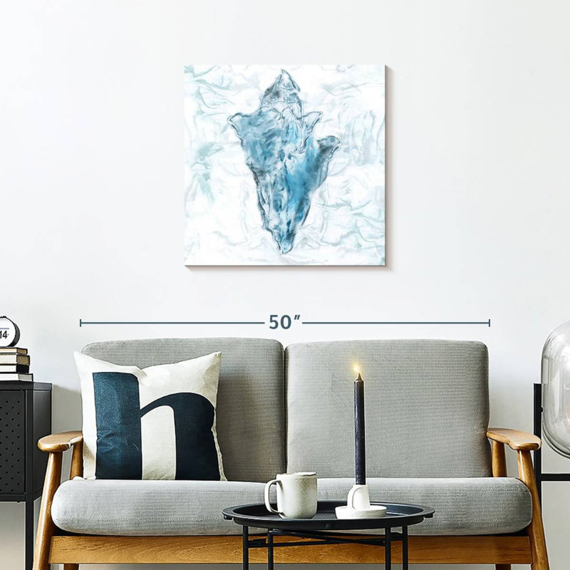Aletra Blue Marble Coast Shell, 24" H x 24" W