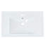 Ensemble de meuble-lavabo simple 29,5 po avec plateau en résine Eyram-82345989