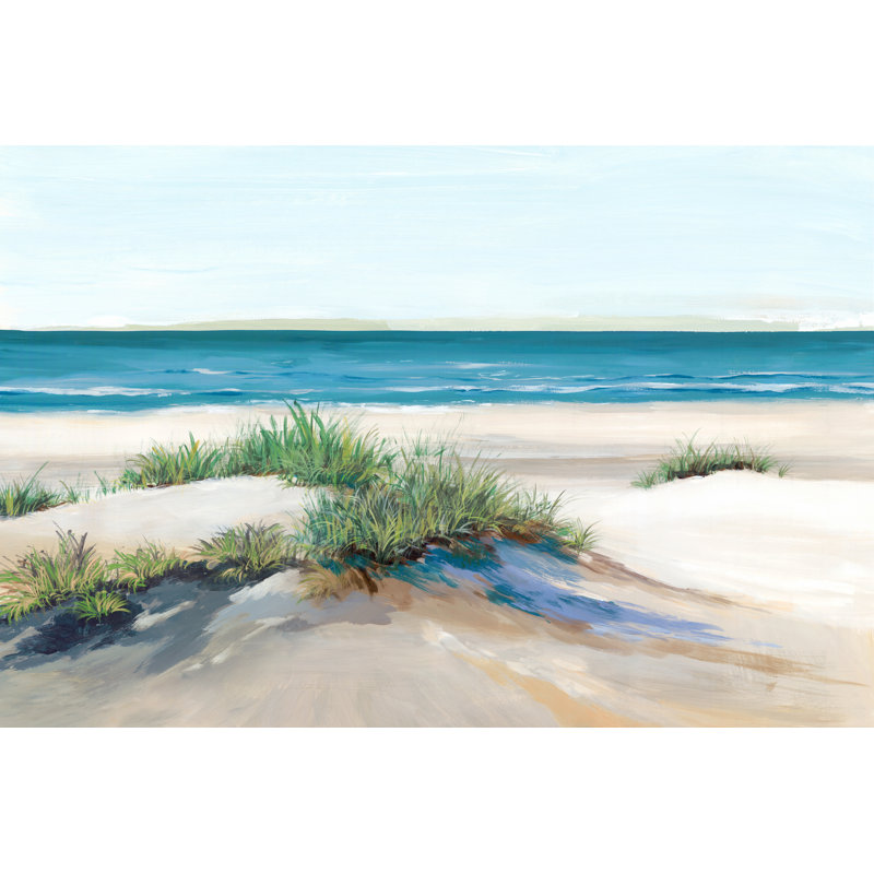 Beach Sand Dune II Coastal Landscape Canvas Print, 12" x 18"