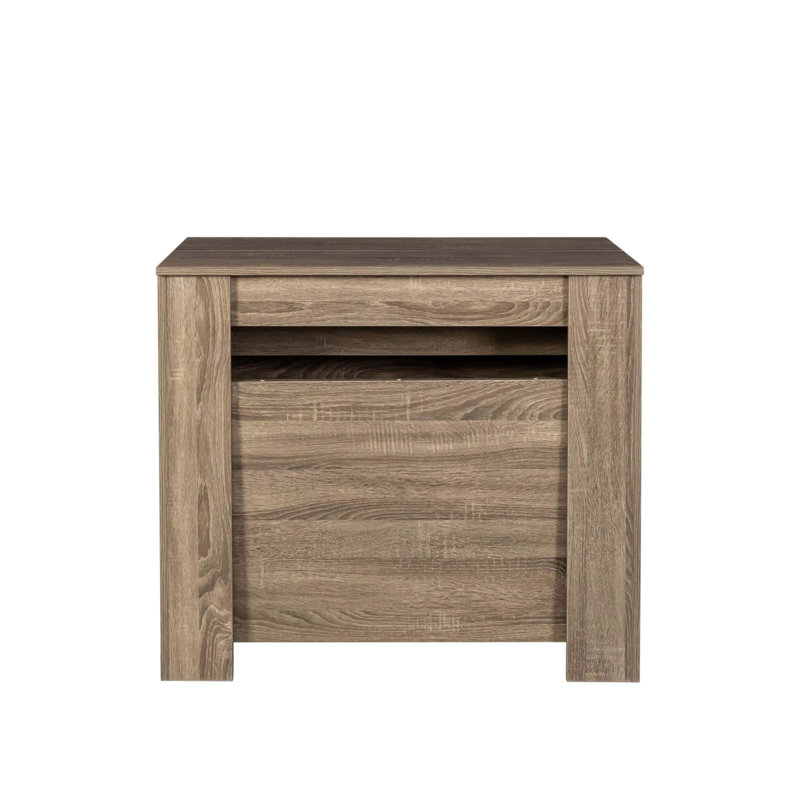 Longue console multifonctionnelle extensible, table de salle à manger en bois pour une utilisation polyvalente dans la maison et une optimisation de l'espace