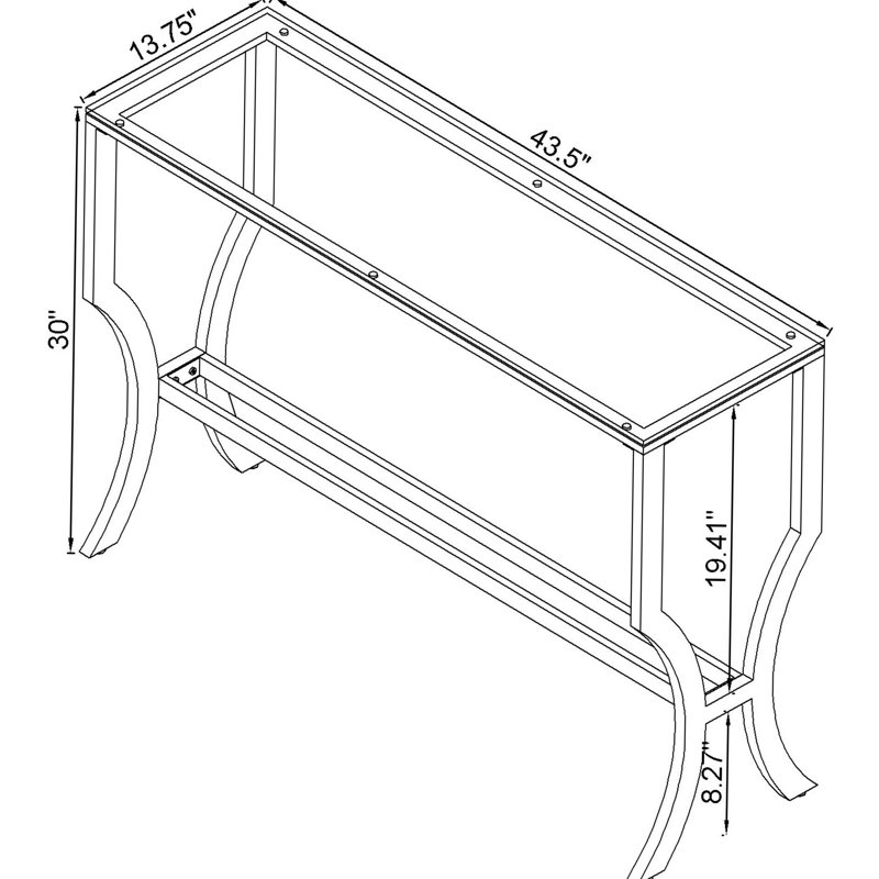 Console chromée