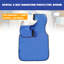 Tablier de protection contre les rayons X en plomb de 39,4 pouces, protection contre les radiations en caoutchouc plombé de 0,5 mm