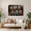 Cats American Wirehair Grey Metal Wall Art-651373487
