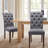 Artemisia Tufted Upholstered Wooden Dining Chairs-1117728381