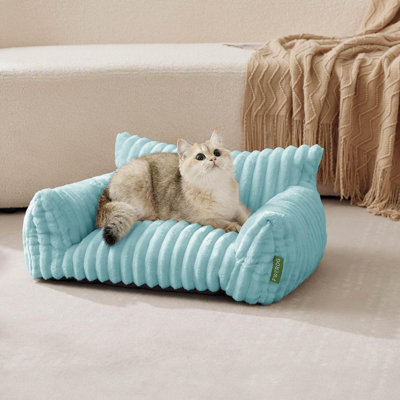 Joli lit mignon pour animaux de compagnie, canapé-lit pour chats avec soutien, petit canapé-lit pour petits chiens