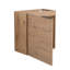 Armoire de salle de bain flottante 18 po avec lavabo et porte en résine blanche - espace de rangement moderne et spacieux disponible en matériau de contreplaqué