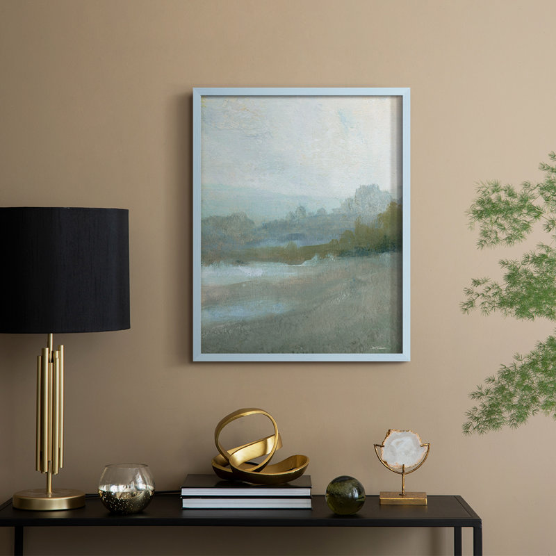 «Azure Valley II», reproduction encadrée - bois massif, H 30 po x l 24 po, Bleu