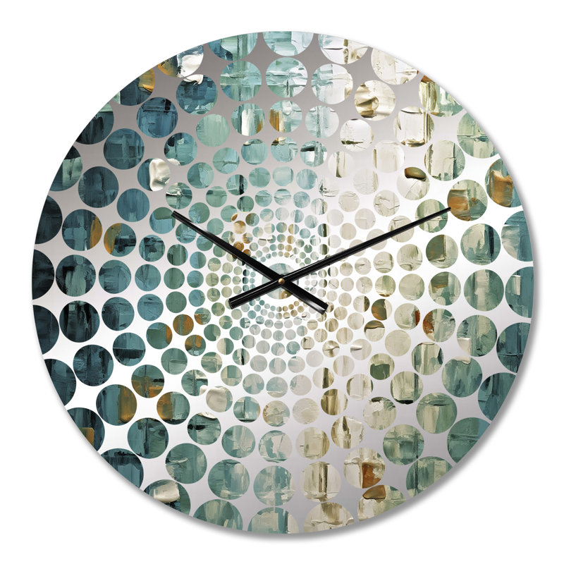 Horloge murale balkanique - Peinture abstraite, Médium