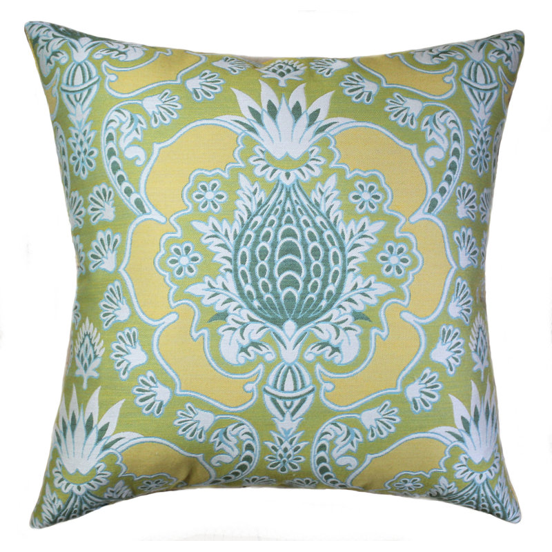 Housse de coussin d'extérieur carré Sunbrella, Ananas