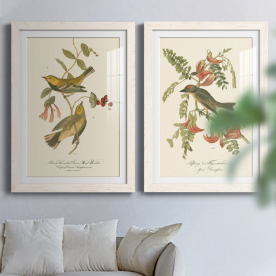 " Black-throated Green Wood Warbler " 2 - Pieces Painting Print