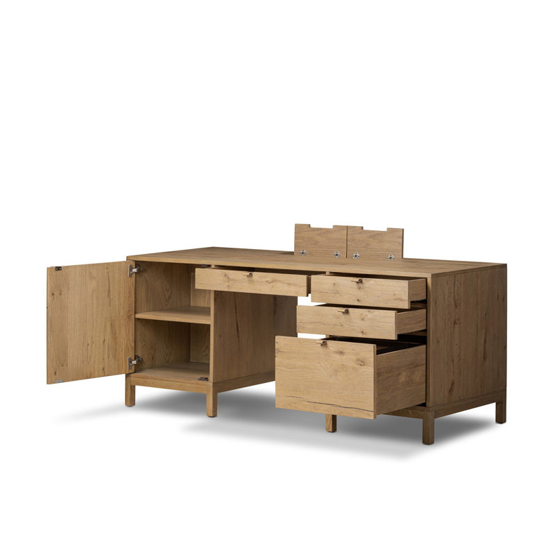 Tula Executive Desk-Worn Oak