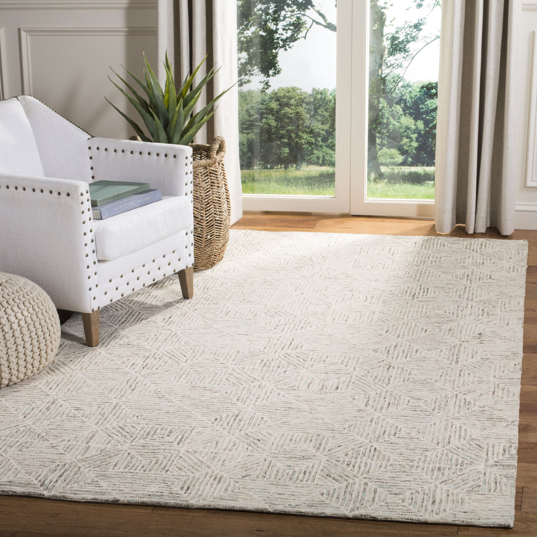 Geometric Wool Hand Tufted Area Rug