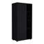 Armoire-penderie avec porte double, tiroir, tringle et tablettes ouvertes-1802310327