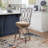 Sasun Swivel Upholstered Counter Stool with Metal Frame-43807943