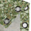 Rideau de fenêtre à 2 panneaux Latitude Run® Skull, 50 po x 120 po, vert pâle / brun pâle-453919589