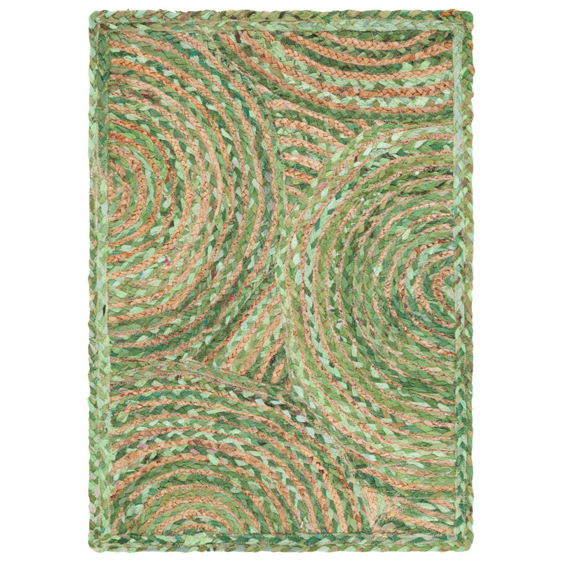 Cape Cod 203 Area Rug In Green / Natural, Rectangle 2' x 3'