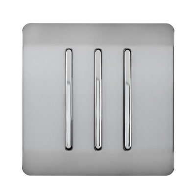 Trendi Switch 3 Gang 1 or 2 way Rocker Light Switch