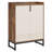 29.52” Brown & White Shoe Cabinet With Doors-203254709