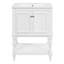 Armoire de salle de bain avec tablette ouverte et rangement fermé-1651847221
