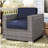 wicker club chair  GREY-1272244304