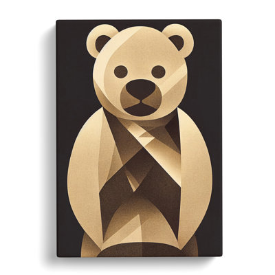 CAN-V0523-2476X Teddy Bear Deco Style - Wrapped Canvas Print