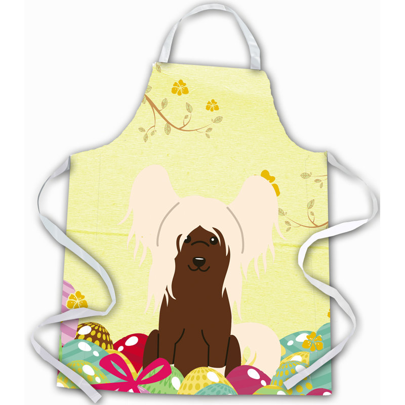 Tablier œufs de pâques, Chien de garde de Moscou, Blond / chocolat / crème