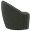Fauteuil d'appoint pivotant vert Denali