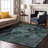 Premium Machine Washable Cerrito AMF555 Teal Rug-104020351