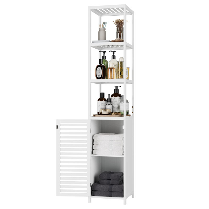 Aiert Freestanding Linen Cabinet, White