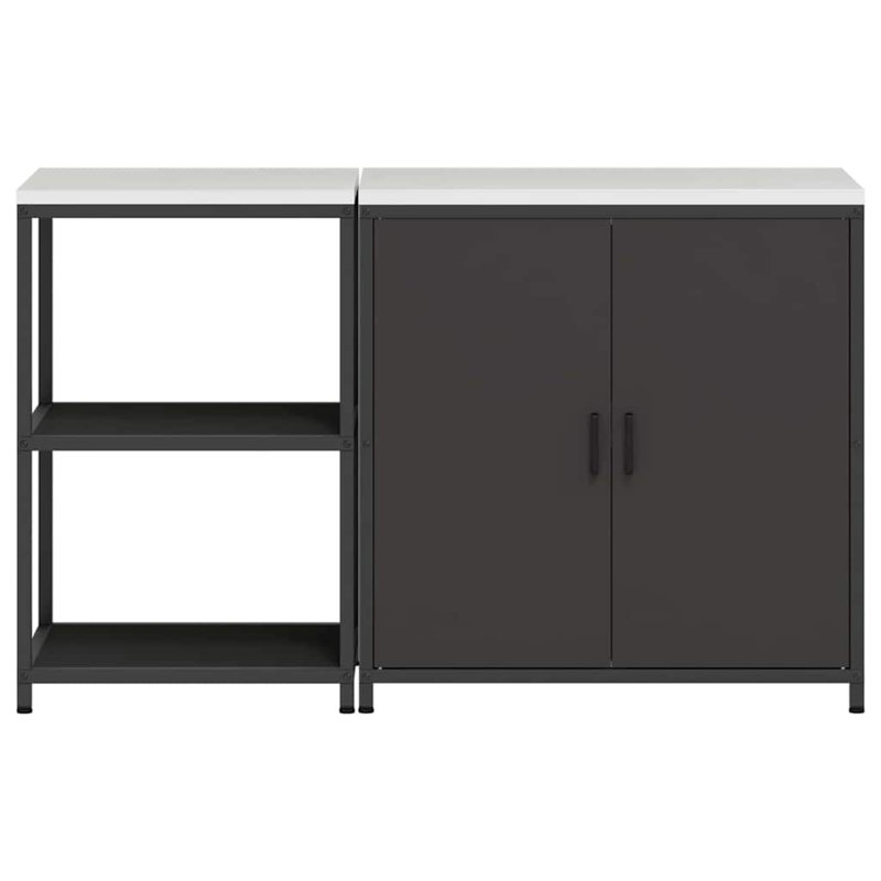 Kitchen Cabinet Set, Black
