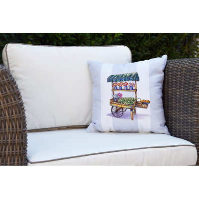 Housse et insert pour coussin carré Farmer Market