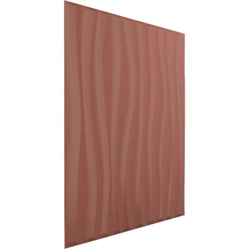 Panneau mural 3D décoratif Shoreline EnduraWall, Rose champagne métallique nacré universel