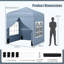 194x194cm Commercial Gazebo Tent with 4 Sidewalls-129232523