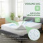 Surmatelas en mousse viscoélastique de qualité supérieure de 2 pouces avec gel rafraîchissant Merrillville Alwyn Home-88657405-93177097