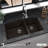 Karran Quartz 32'' X 19-1/2'' Double Bowl 60/40 Undermount Kitchen Sink Kit-50597892
