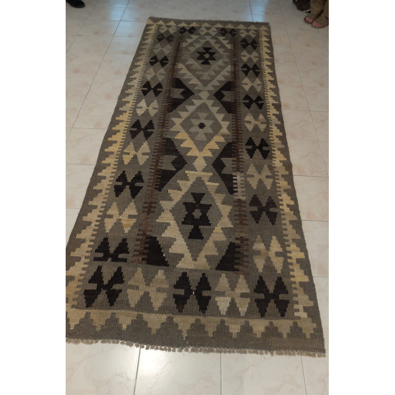 Runner Rentas Geometric Hand Woven 110cm X 280cm Area Rug