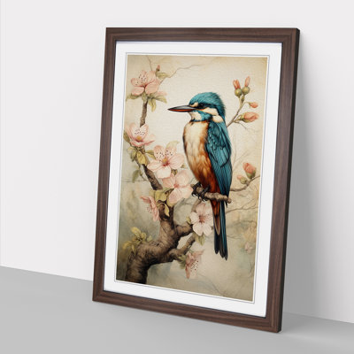Kingfisher Victorian Art - Framed Print