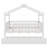Wooden House Bed With Trundle-371250397