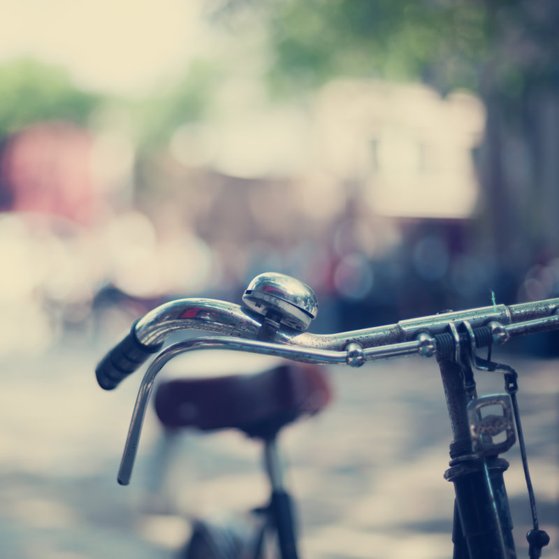 Bicycle Handles by Andreka - Wrapped Canvas Print, 30cm H x 30cm W