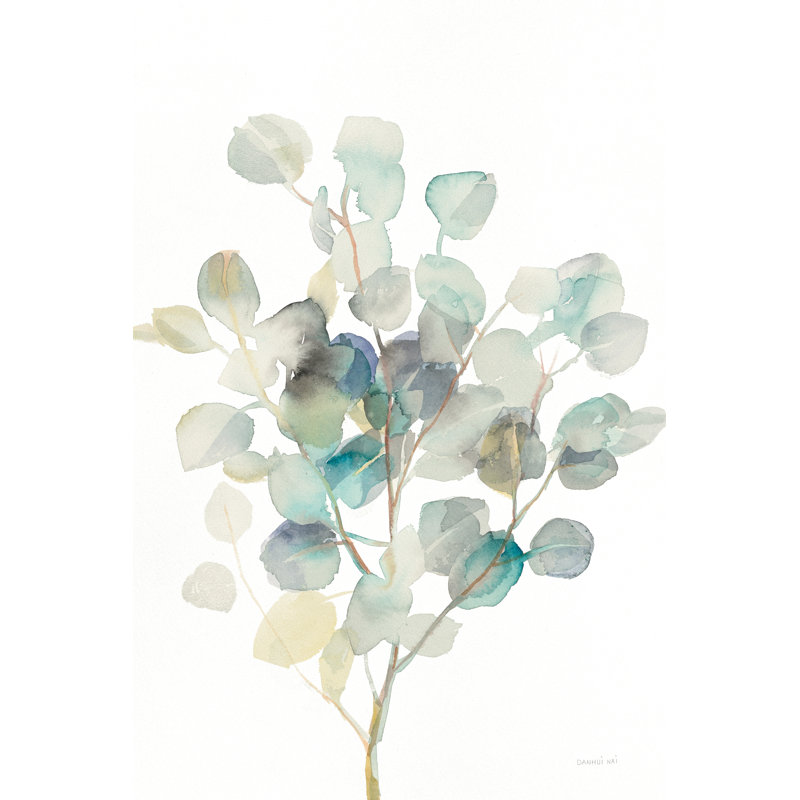 " Eucalyptus III White Crop ", 12" H x 8" W x 1.25" D
