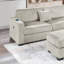 Canapé modulaire réversible avec méridienne avec rangement et repose-pieds USB-1283437888