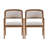 Benedict Mid-Century Modern Curved Upholstered Dining Chairs with Rubberwood Legs-1877958236