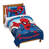 Super Hero Adventures Go Spidey 4 Piece Toddler Bedding Set