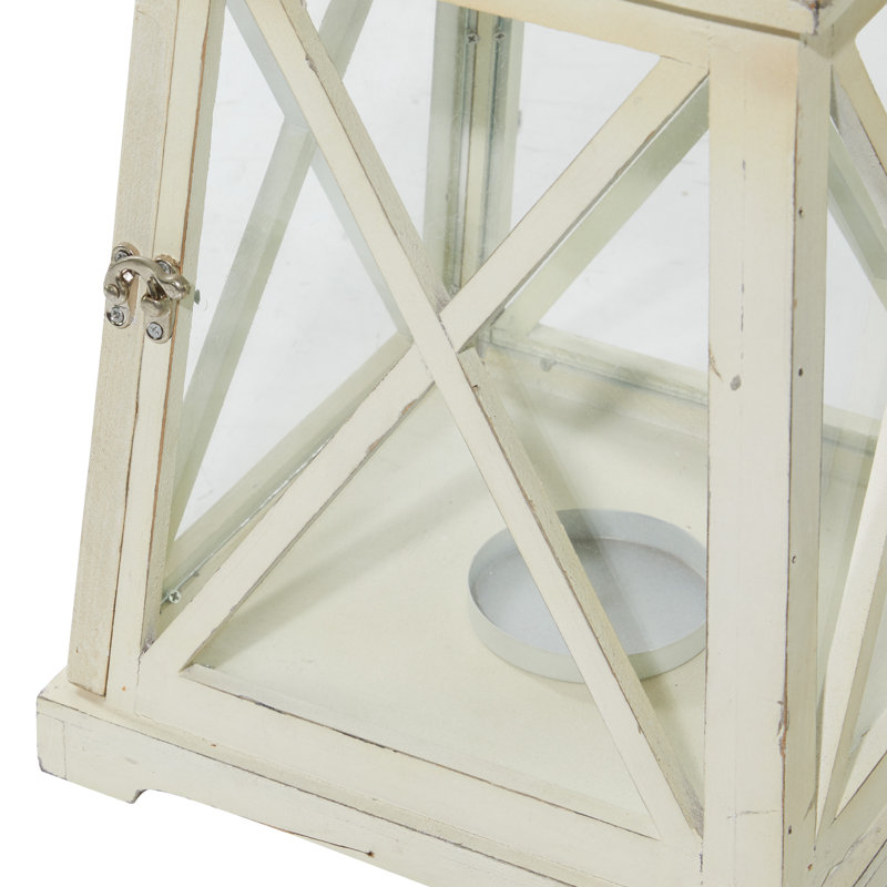 Ensemble de lanternes en métal pour l'intérieur et l'extérieur, H 19 po x l 10 po / H 12 po x l 7 po