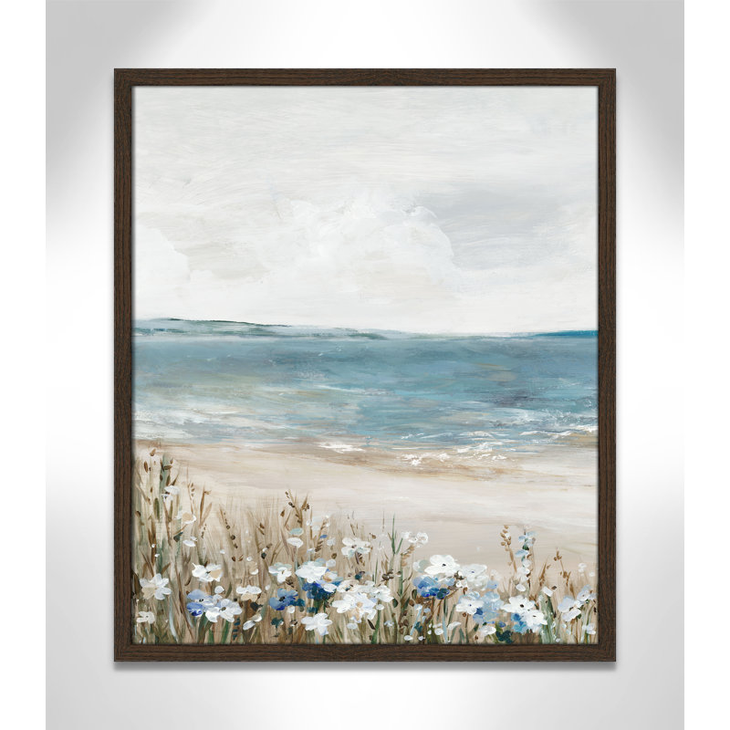 «Shoreline Splendor II» par Allison Pearce, Grain de bois noyer, L 21,5 po x H 25,5 po, Framed Print