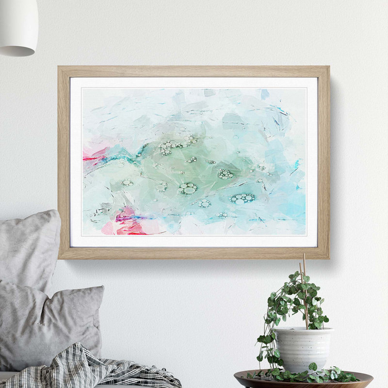 Pleasures in Abstract - Picture Frame Painting Print, Oak, 50cm H x 76cm W x 2cm D