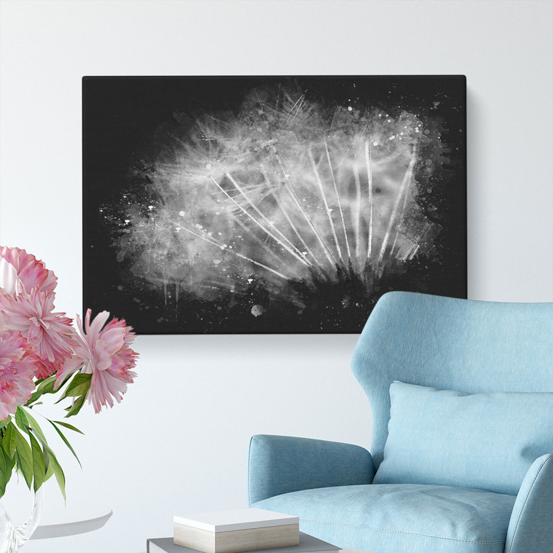 Dandelion Seed - Wrapped Canvas Painting, 35cm H x 50cm W x 3cm D