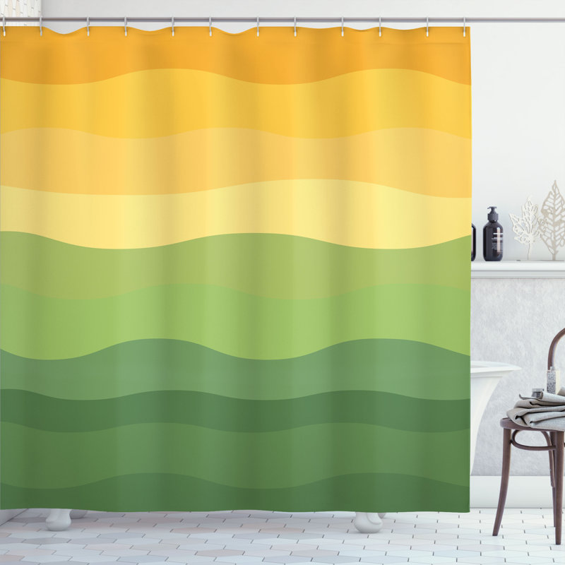 Shower Curtain with Hooks Included, 84"H x 69"W
